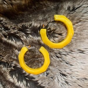 Big Fun Yellow Earrings